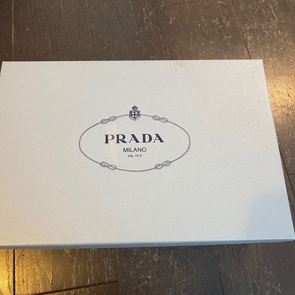 Prada blue black empty shoe box storage decoration medium 31/21/11cm - Picture 3 of 9